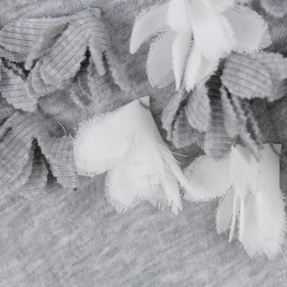 Anthropologie C Keer Floral Cutout Grey Sleeveless Top XS - Picture 4 of 13